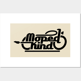 Moped child / moped child (black) Posters and Art